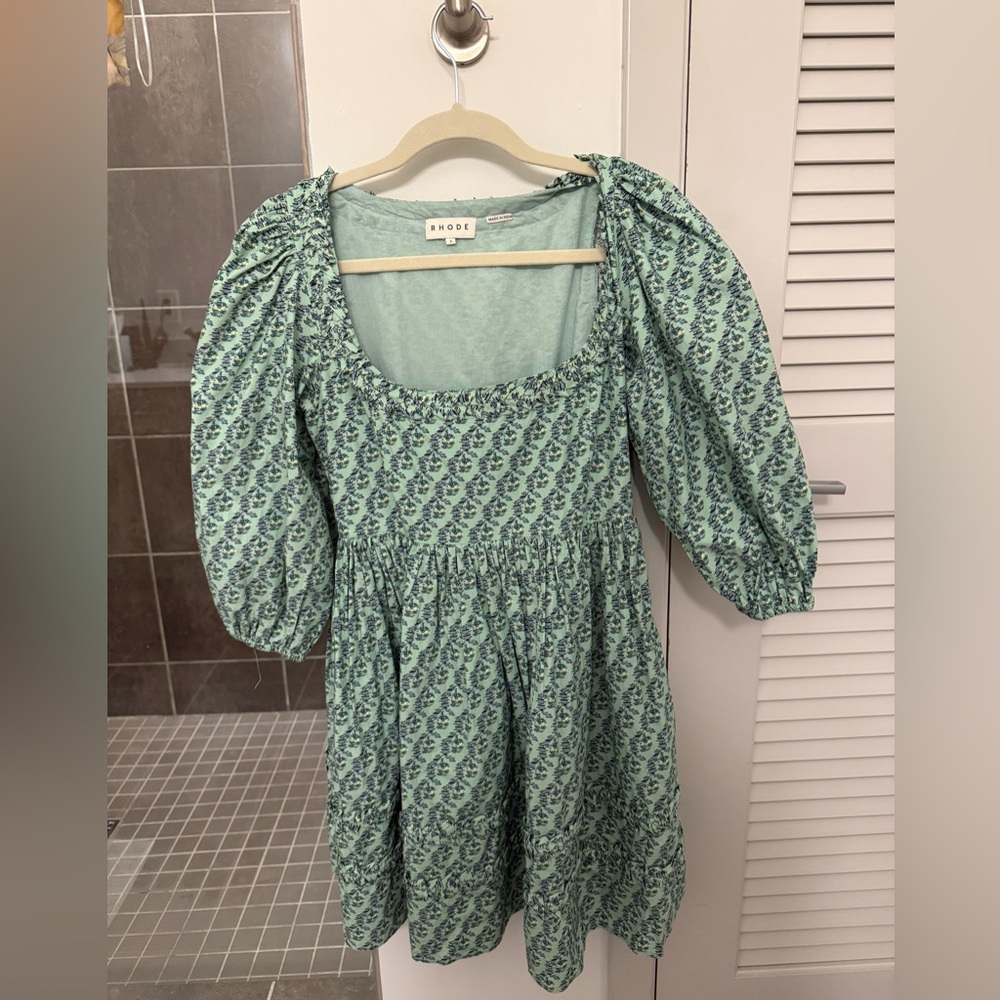 RHODE Mint Green Floral Dress